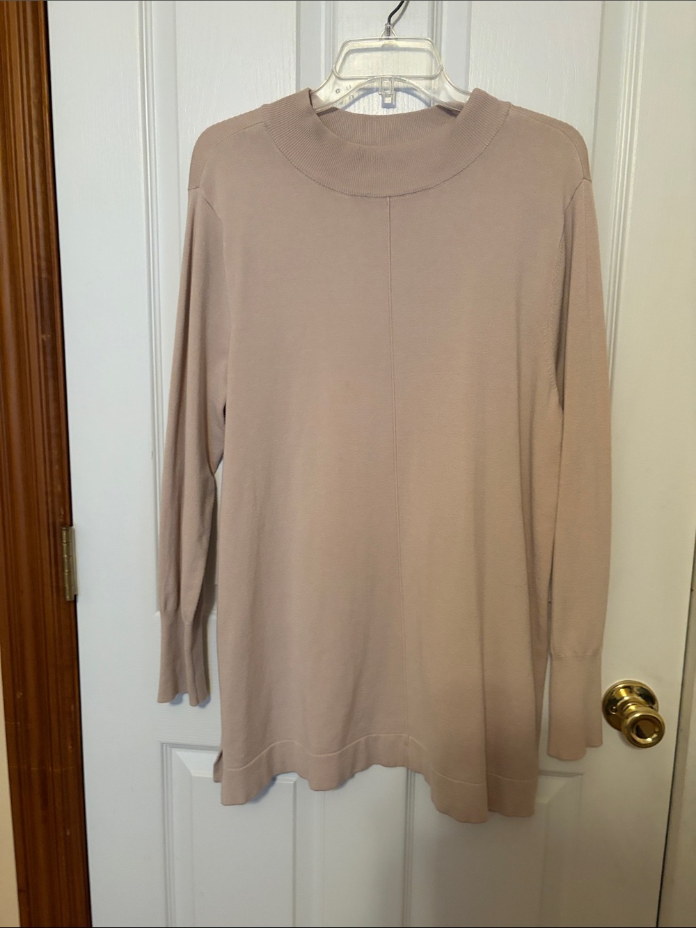 Alfani Beige Long Sleeve Knit Top